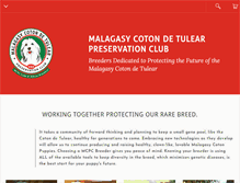 Tablet Screenshot of malagasycotonclub.org